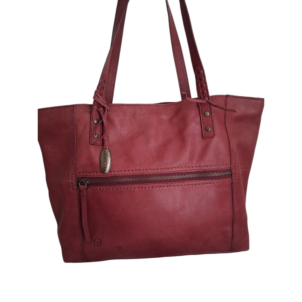 Born Genuine Soft Leather Midwood Tote Purse Womens Minimalist Casual Office Bag - Picture 12 of 16